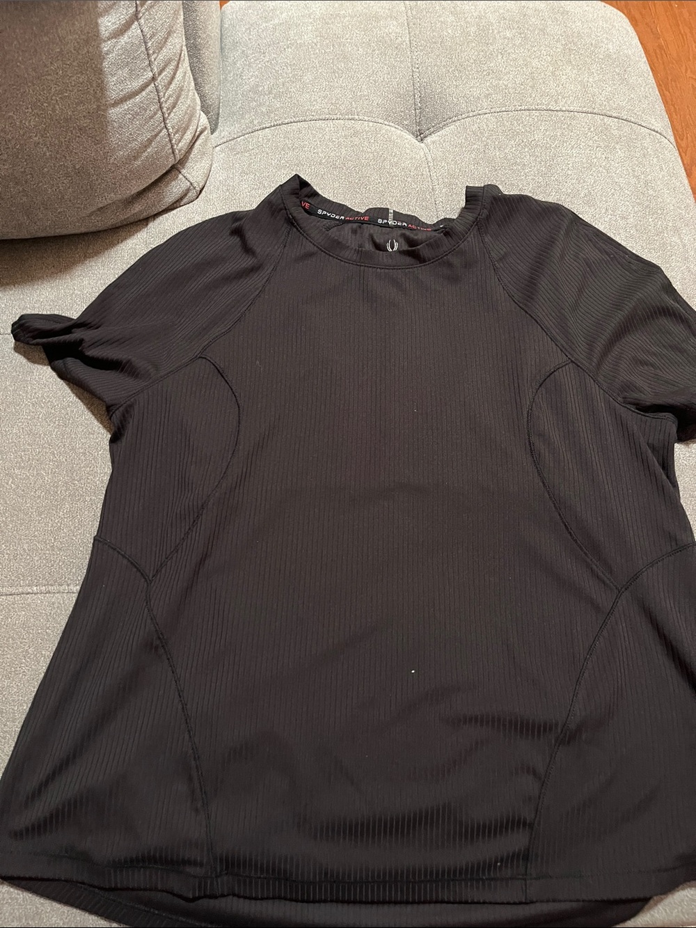 Men's Black Short-Sleeve Active Tee by Unbranded
